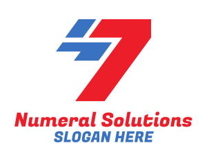 Numeral - Racing Tech Number 7 logo design