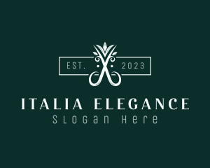 Elegant Upscale Shears logo design