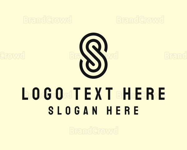 Simple Maze Letter S Logo