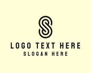 Simple Maze Letter S Logo