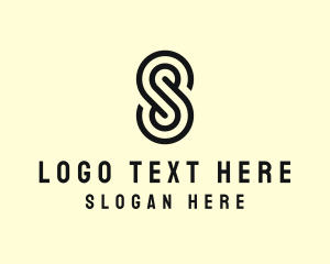 Simple Maze Letter S logo design