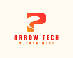 Arrow - Modern Arrow Forwarding Letter P logo design