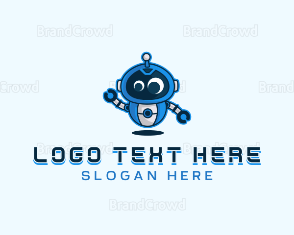 Cyborg Robot Technology Logo