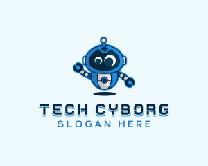 Cyborg - Cyborg Robot Technology logo design