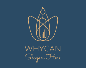 Votive Candle - Meditation Candle Decor logo design