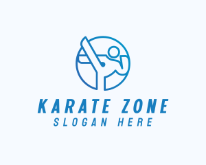 Karate - Sports Karate Athlete logo design