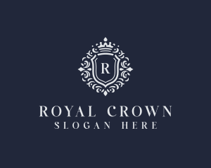 Crown Shield Monarchy logo design