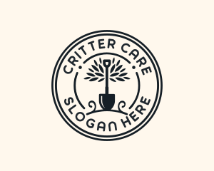 Garden Care Shovel logo design