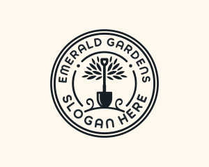 Garden Care Shovel logo design