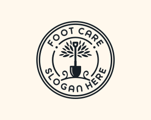 Garden Care Shovel logo design