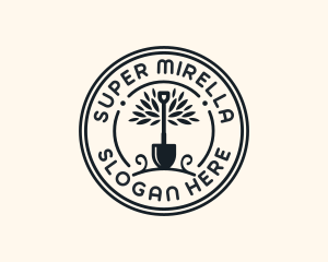 Garden Care Shovel logo design