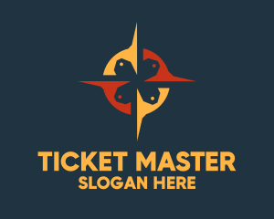 Ticket - Price Tag Compass logo design
