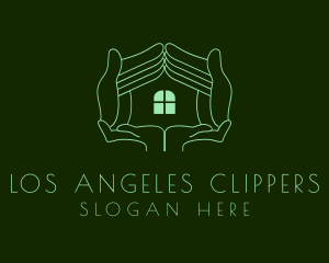 Hand House Property  logo design