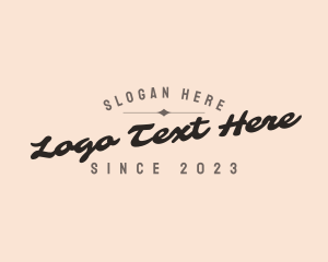 Artistic - Script Retro Brand logo design