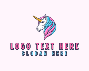 Bisexual - Unicorn Gamer Clan logo design