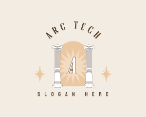 Arc - Mystical Column Pillar logo design