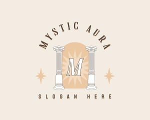 Mystical Column Pillar logo design