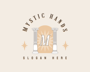 Mystical Column Pillar logo design