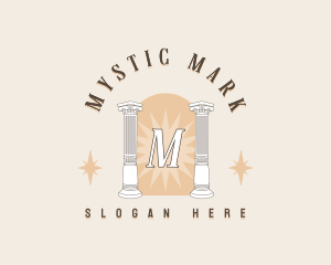 Mystical Column Pillar logo design