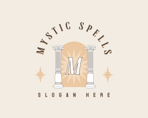 Mystical Column Pillar logo design