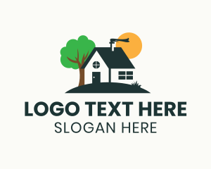 Vacation - Cute Cozy Home logo design