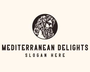 Mediterranean - Greek Deity Medallion logo design