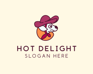 Cowboy Hat Dog logo design