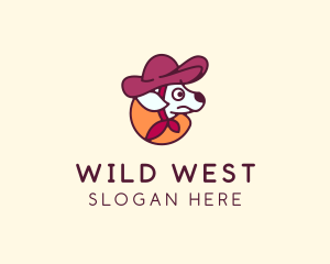 Cowboy - Cowboy Hat Dog logo design