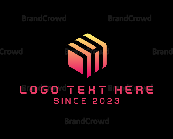 Technology Cube Startup Logo
