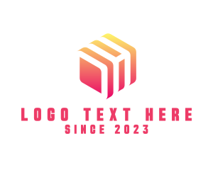 Analytics - Technology Cube Startup Company logo design