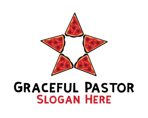 Star Pizza Slices Logo