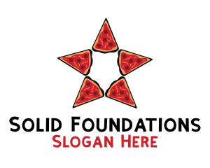 Star Pizza Slices Logo