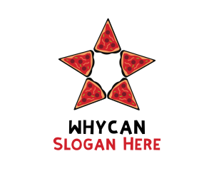 Star Pizza Slices Logo