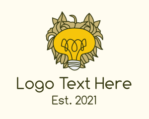 Purple And Yellow - Light Bulb Sketch logo design