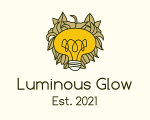 Illuminated - Light Bulb Sketch logo design