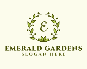 Wellness Flower Wreath logo design