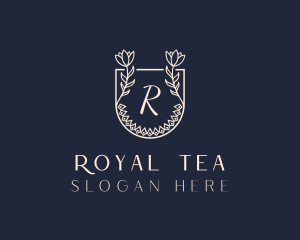 Flower Royal Shield logo design