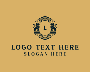 Royal - Elegant Lion University logo design