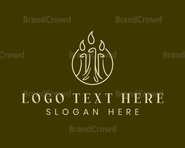 Wax Candle Light Logo