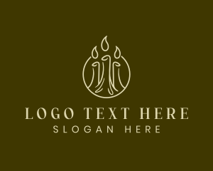 Wax Candle Light  Logo