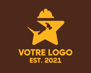 Golden Star Construction  logo design