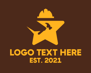Job - Golden Star Construction logo design