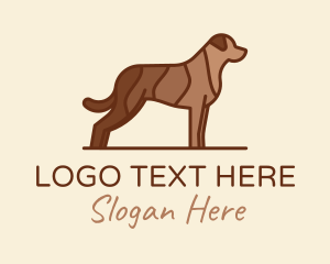 Veterinarian - Brown Pet Dog logo design