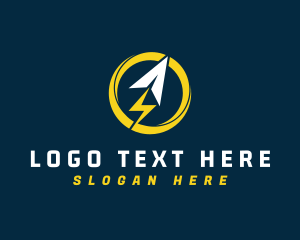 Charger - Electric Lightning Arrow logo design