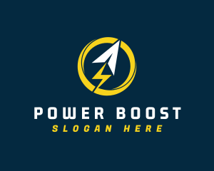 Charger - Electric Lightning Arrow logo design