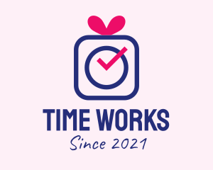 Time - Christmas Gift Time logo design