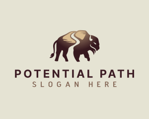 Buffalo Path Bison logo design