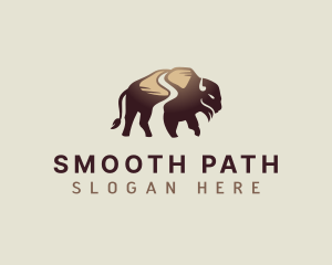 Buffalo Path Bison logo design