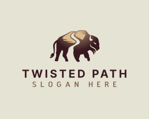 Buffalo Path Bison logo design