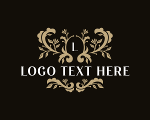 Luxury - Floral Wedding Event logo design